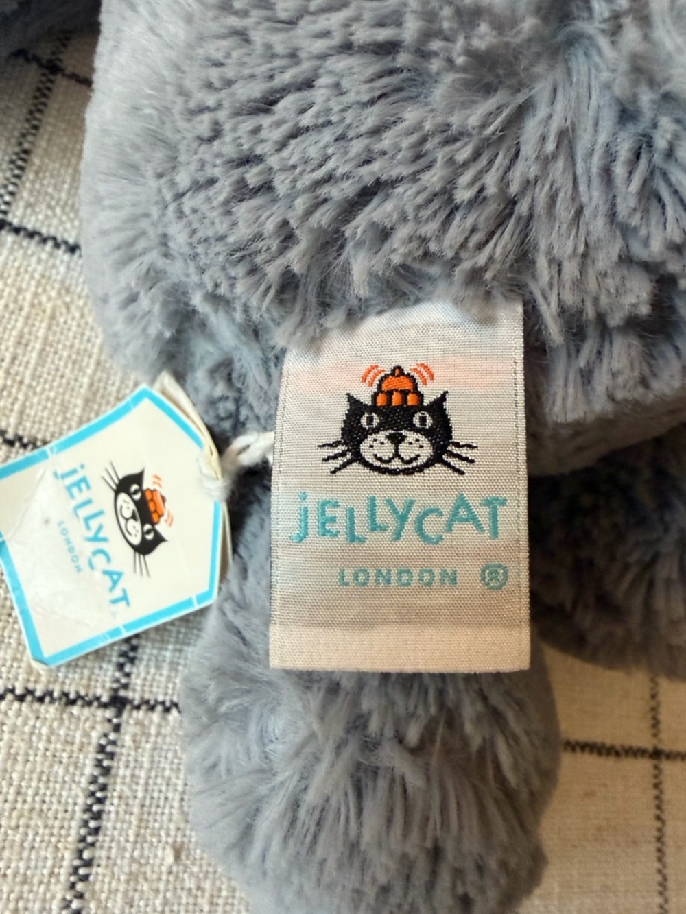 NWT Jellycat Bashful Kitten Gray Soft Fluffy Collectible - Picture 11 of 13
